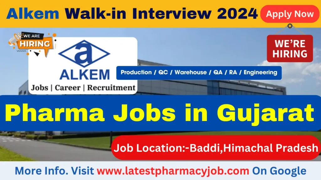 Pharma Walk-In Interview in Gujarat